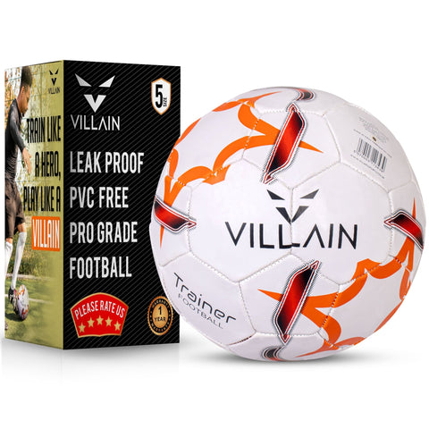 Villain Trainer Size 5 Football with 2-ply machine-stitched construction"