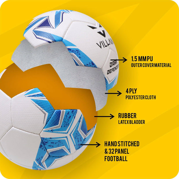 Bold design of Villain Dark Defender Football for training and matches